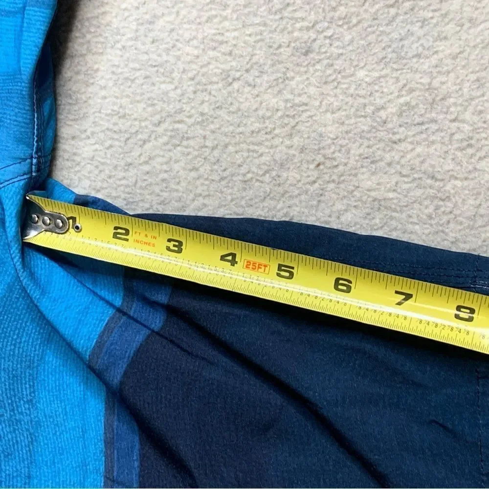 Prana Multitone Blue Board Shorts